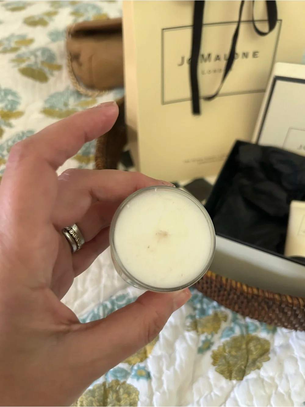 Jo Malone London gift set box & bag mini candle & body/ hand wash 30 ml